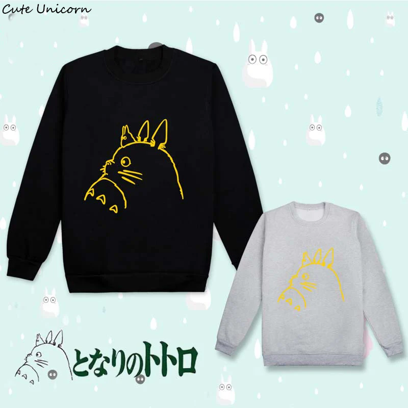 

Cartoon My Neighbour Totoro women Sweatshirt cosplay costume girls clothes Harajuku Hoodies O-neck Pullover Spring Autumn Hoodie