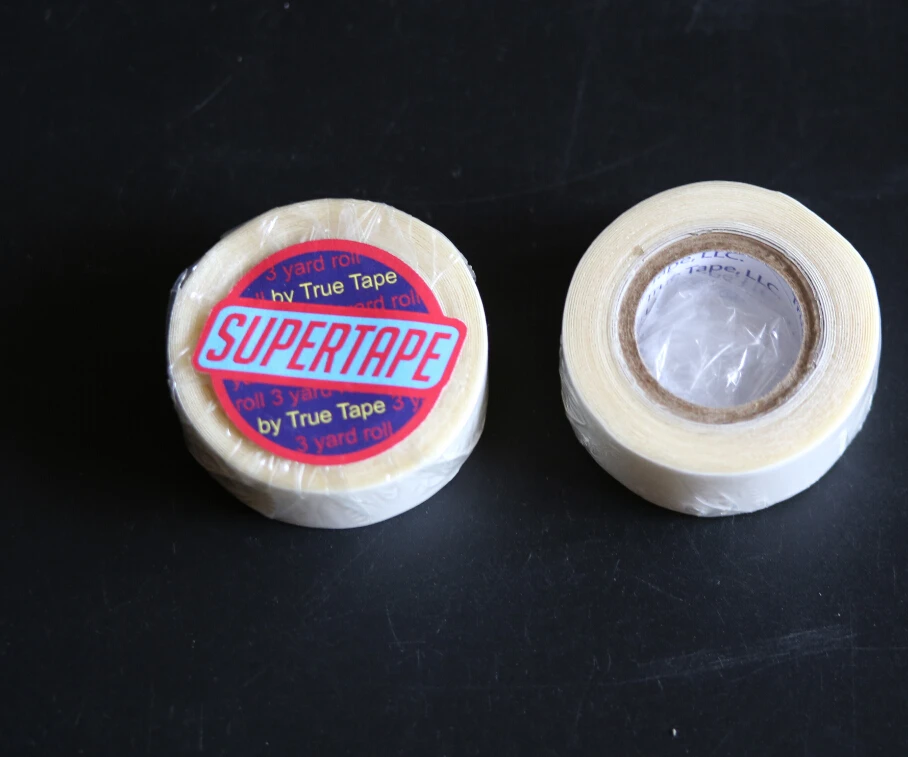 

Free shipping 15 pieces/lot hair quality SUPER TAPE 1/4 inch x 3yards double tape for pu weft,/toupee/wigs from USA