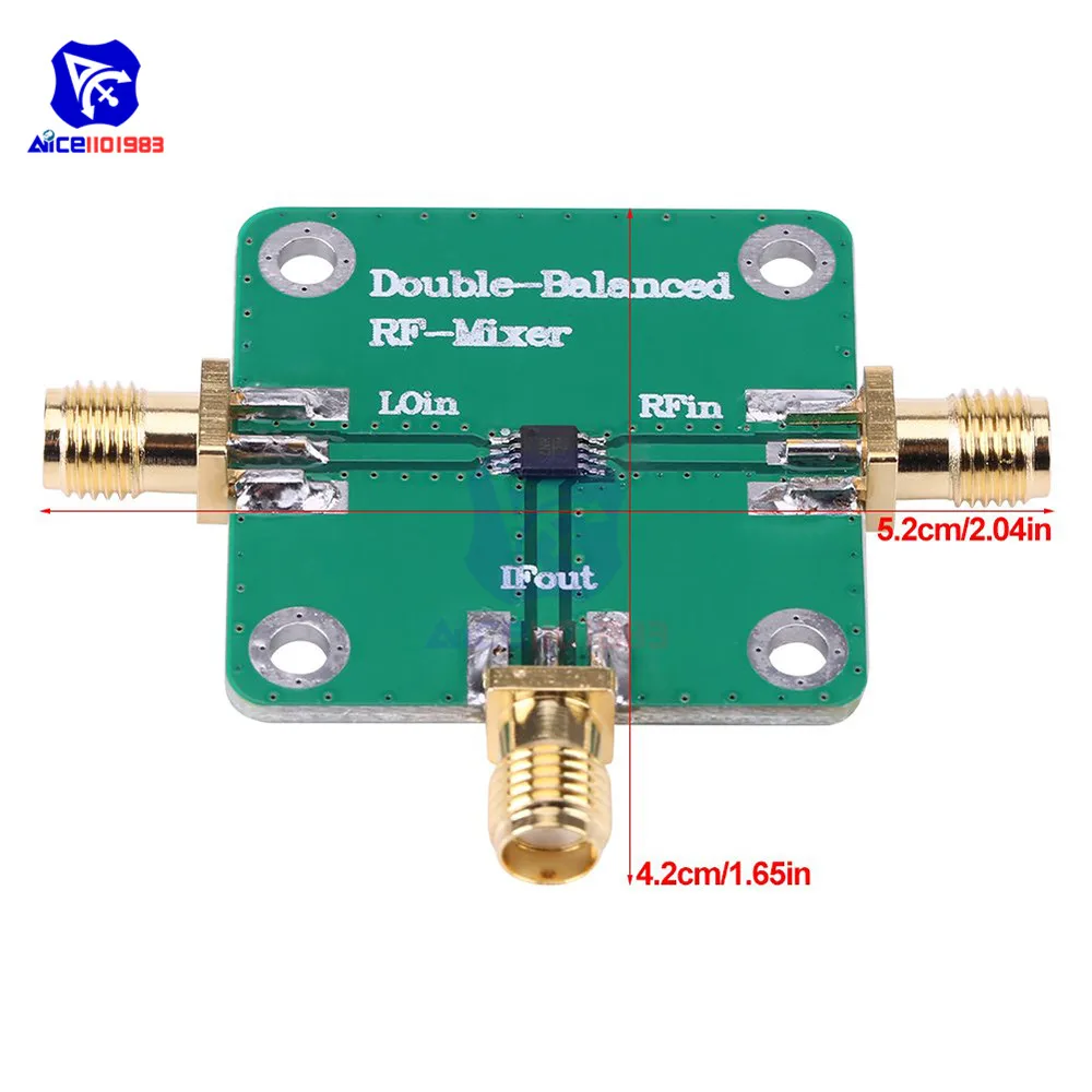 Microwave Radio Frequency Dual Balanced RF Mixer Frequency Transducer RFin=1.5-4.5GHz RFout=DC-1.5GHz LO=312