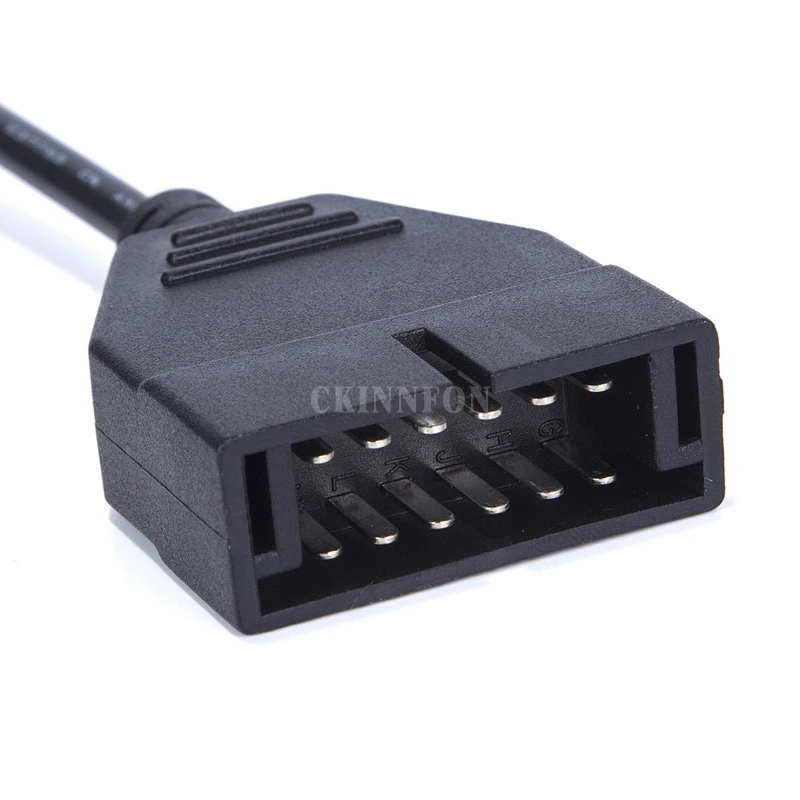 100 шт./лот 2019 Новый OBD/OBD2 разъем для 12-контактного GM адаптера к 16-контактному