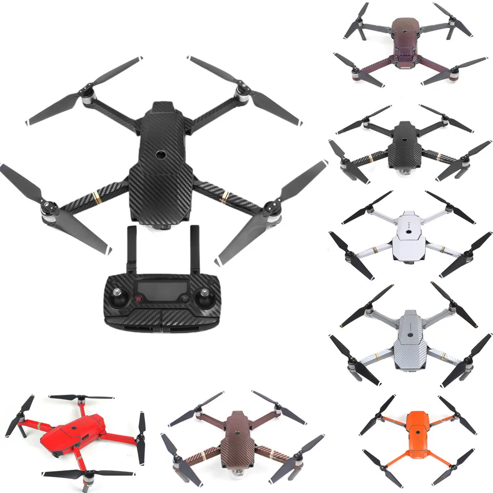 2018 Роскошные водонепроницаемые наклейки из углеродного волокна для DJI Mavic Pro
