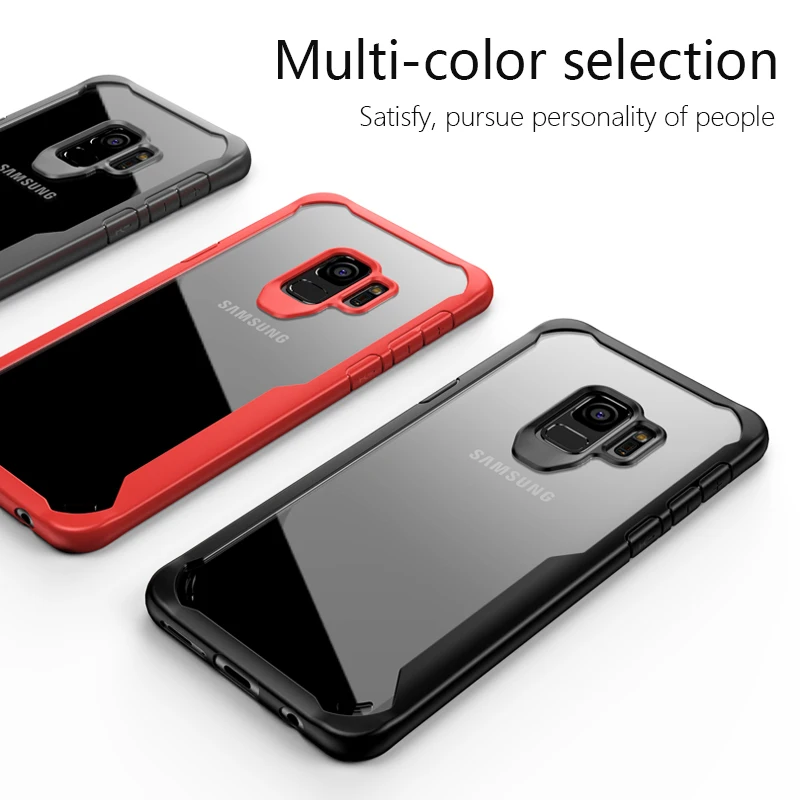 Toraise для Samsung S9 силиконовый чехол ТПУ Рамка акриловая прозрачная задняя крышка