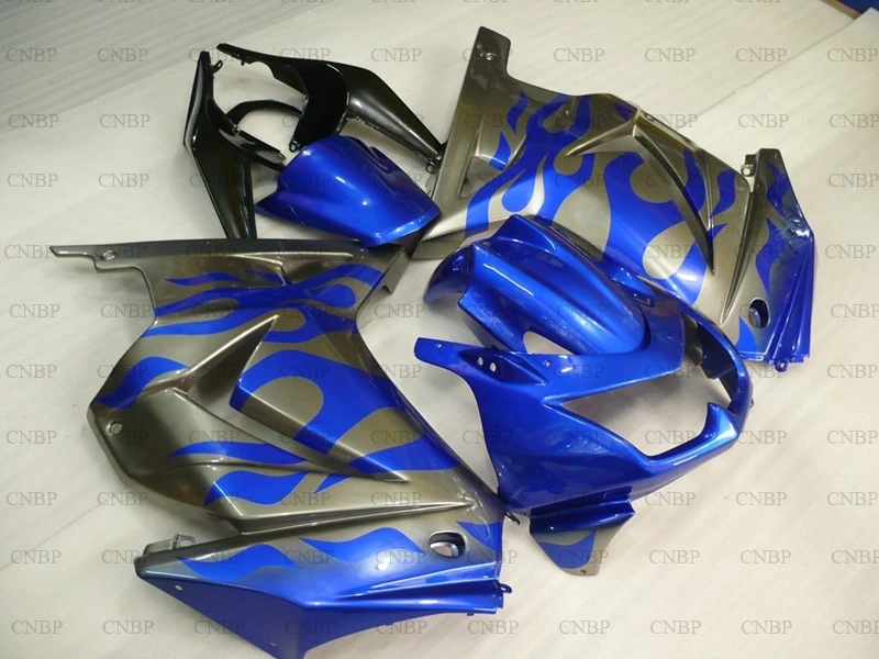 Обтекатель Ninja 250R 2008 - 2014 EX250 2013 обтекатель для Kawasaki Zx250r 2009 синяя серебряная рамка