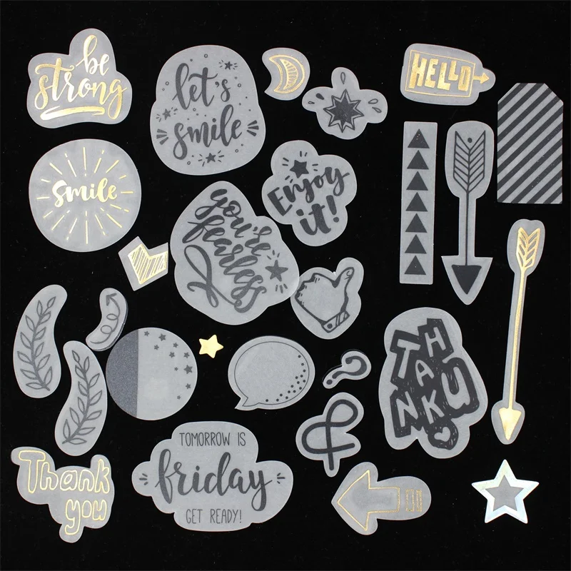 YPP CRAFT 50 шт Наслаждайтесь сегодня Vellum бумажные наклейки для скрапбукинга Happy