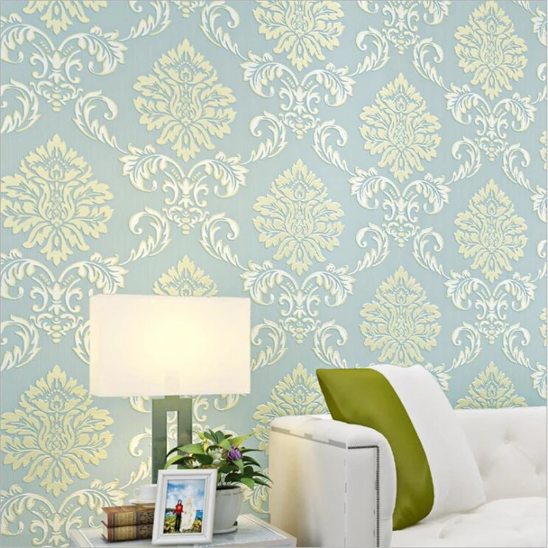 

beibehang Luxury European-style three-dimensional wallpaper 3D relief non-woven wall paper home bedroom living room TV backdrop