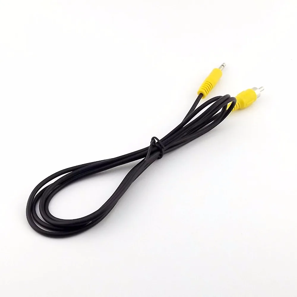10 шт. 3 5 мм 1/8 "моно штекер в один RCA Phono аудио видео адаптер кабель 5ft|adapter cable|cable