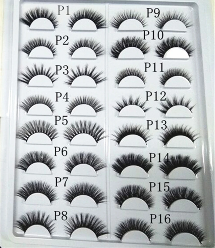 100% 3D Top Luxury Mink Lashes 40Pairs/lot Eyelashes Extension Custome boxes Mix Style Please Let Us Message About P Catalogue