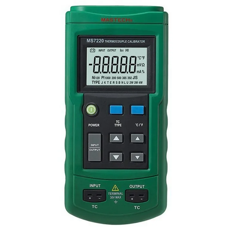 Mastech MS7221 Вольт/мА Напряжение Ток калибратор источник/выход Шаг DC 0-10 В 0-24ма тестер метр MS7220 термопары симулятор