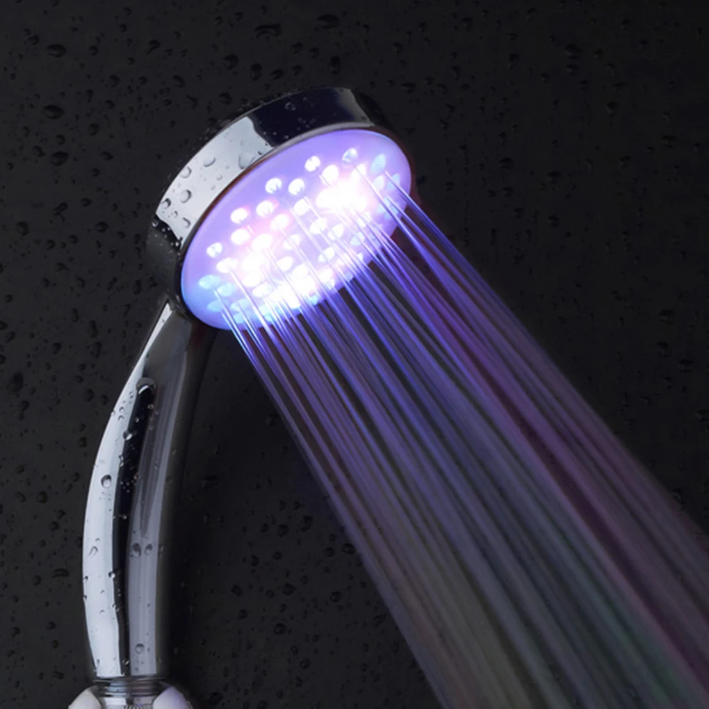 

Romantic Automatic 7 Color LED Lights Handing Shower Head RC-9816 for Bathroom