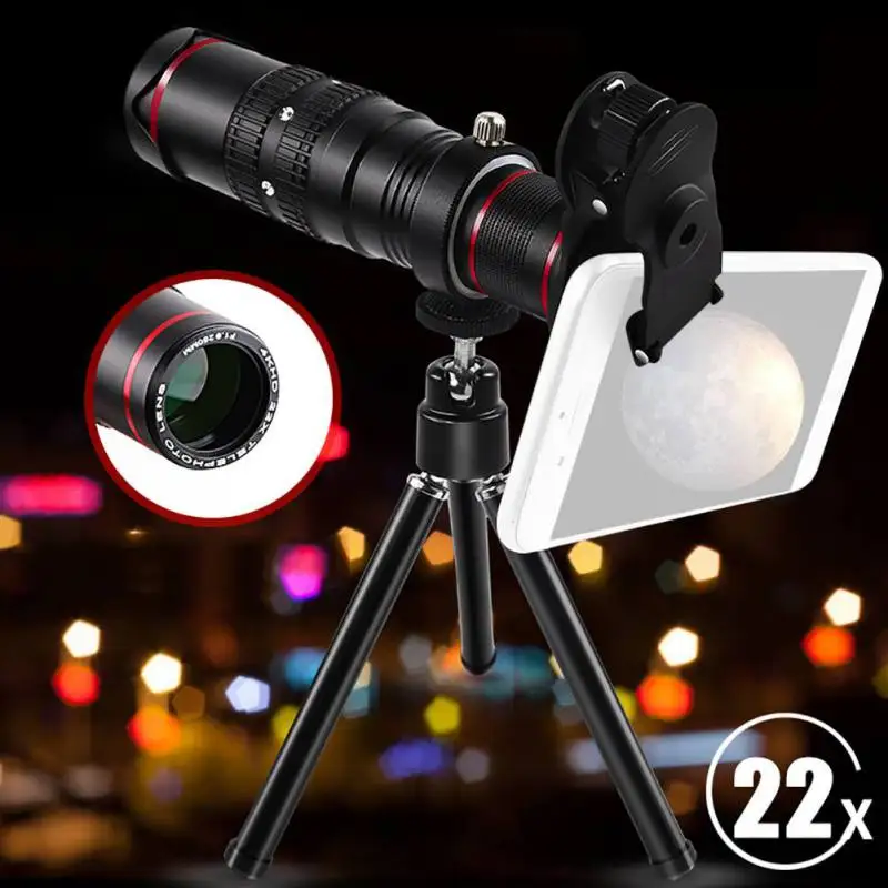 Universal HD 22X Times Mobile Phone Telephoto Lens Telescope for iPhone SamSung Xiaomi HuaWei Smartphones | Мобильные телефоны и