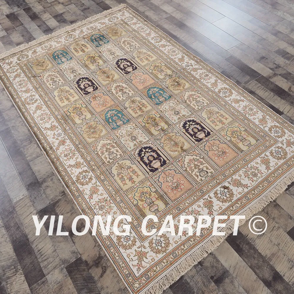 YILONG 5 'x 8' классические четырехсезонные Восточные ручной работы carpetтурция с