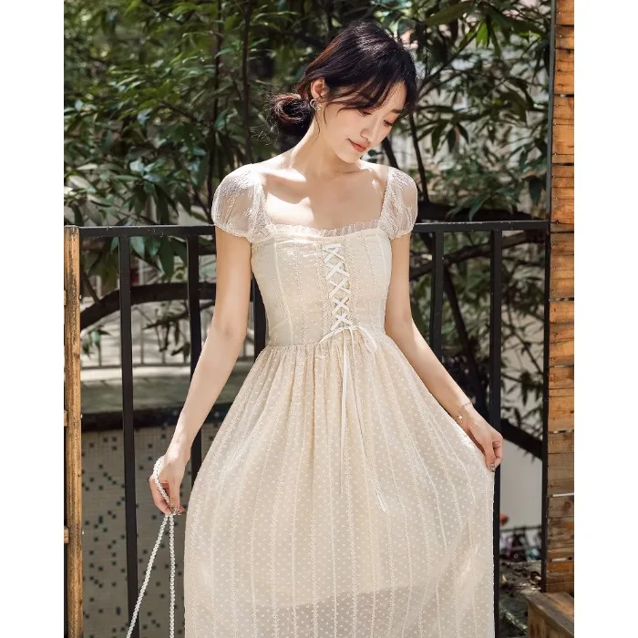 Новинка 2019 модные женские платья абрикосовое кружевное платье с коротким