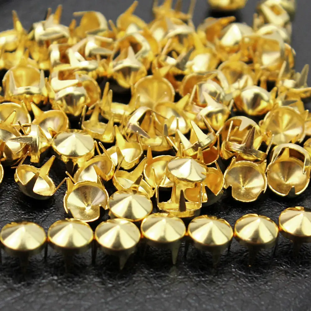 2017 100 Pcs DIY Punk Rock Copper Studs Nailheads For Clothes Shoes Bags Decoration | Дом и сад