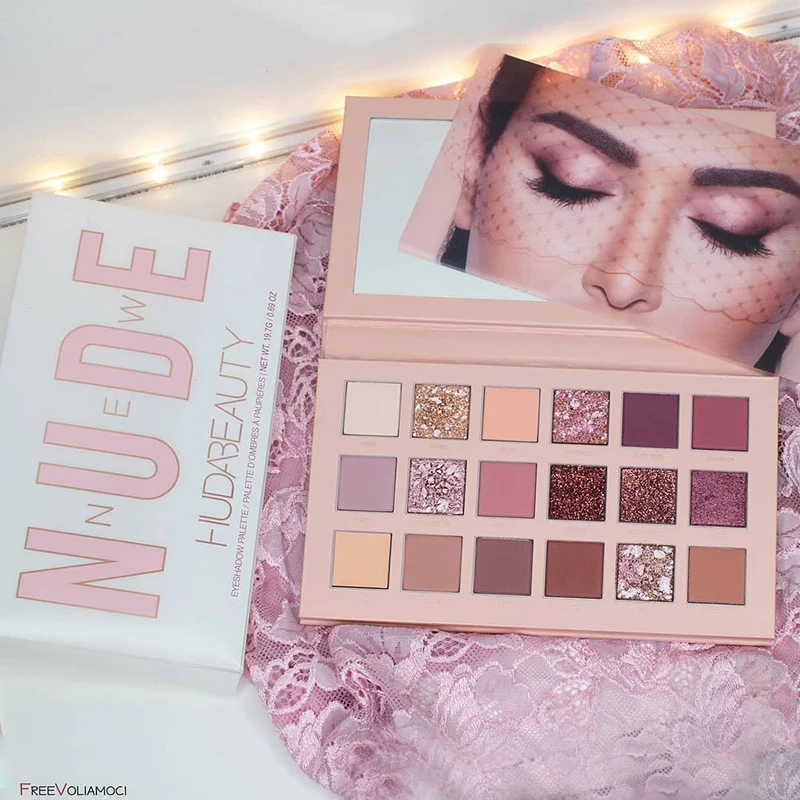 Палитра теней Hudas Beauty Nude профессиональные натуральные матовые тени для век