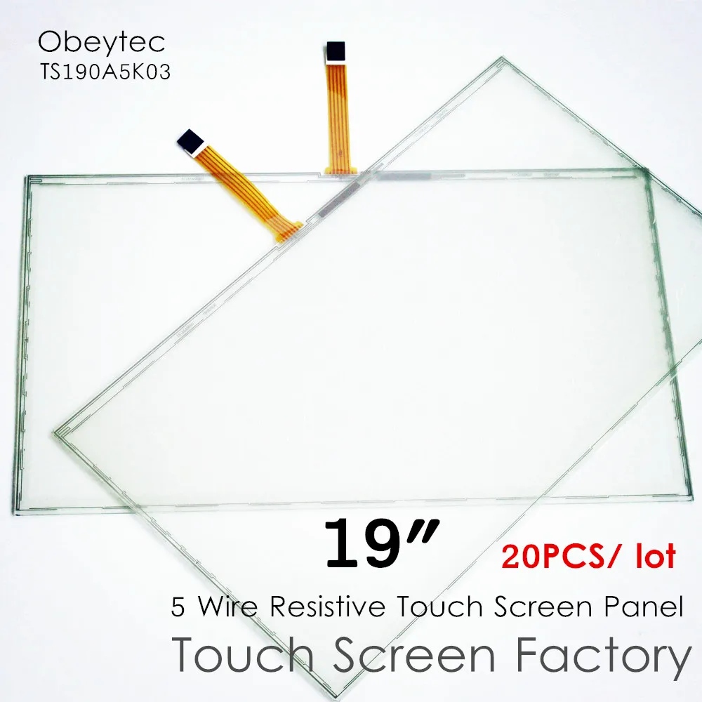 20 шт.! Obeycrop 19 дюймов 16:10 резистивная сенсорная панель R & D дизайн OEM ODM цена без