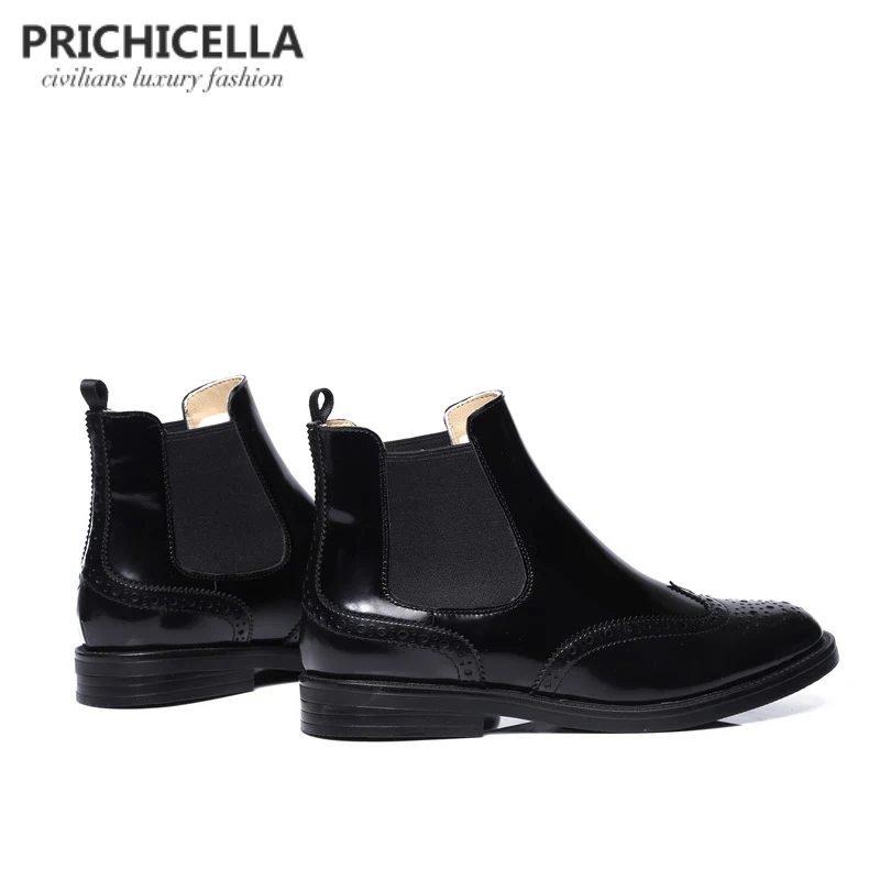 Женские ботинки челси из натуральной кожи на плоской подошве|chelsea boots|leather chelsea