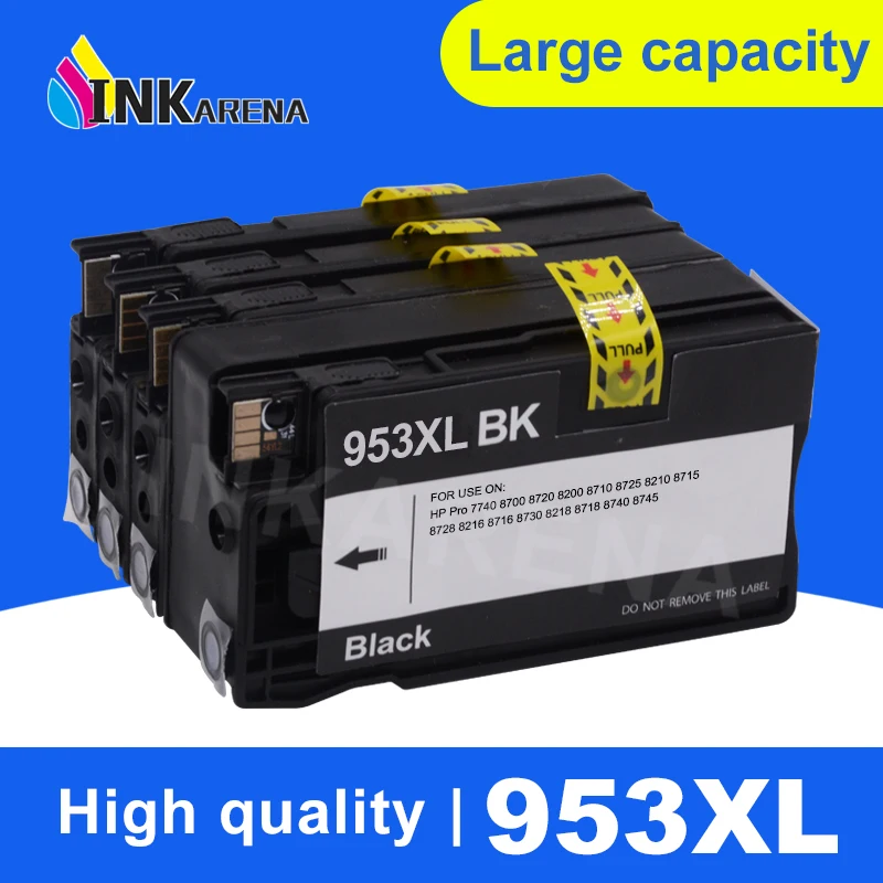 INKARENA совместимый чернильный картридж 953 953XL для HP Pro 7740 8210 8218 8710 8715 8718 8719 8720 8725 8728 8730