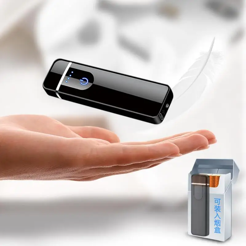 Сигаретная высококлассная зажигалка двойная USB зарядка Электронная плазменная