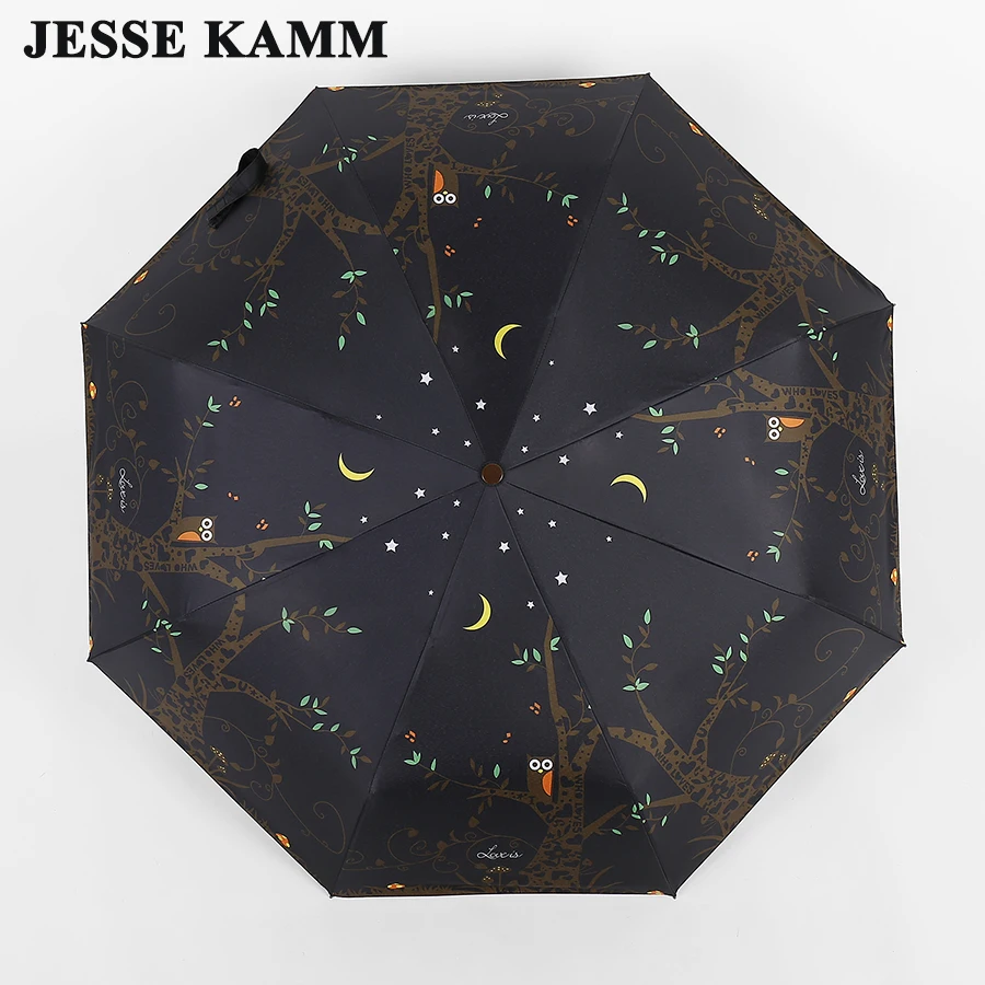 JESSE KAMM Полностью Автоматические Складные компактные ветрозащитные Зонты из