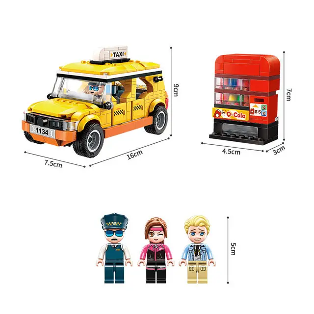Развивающие совместимые строительные блоки Legoings городской серии школьный
