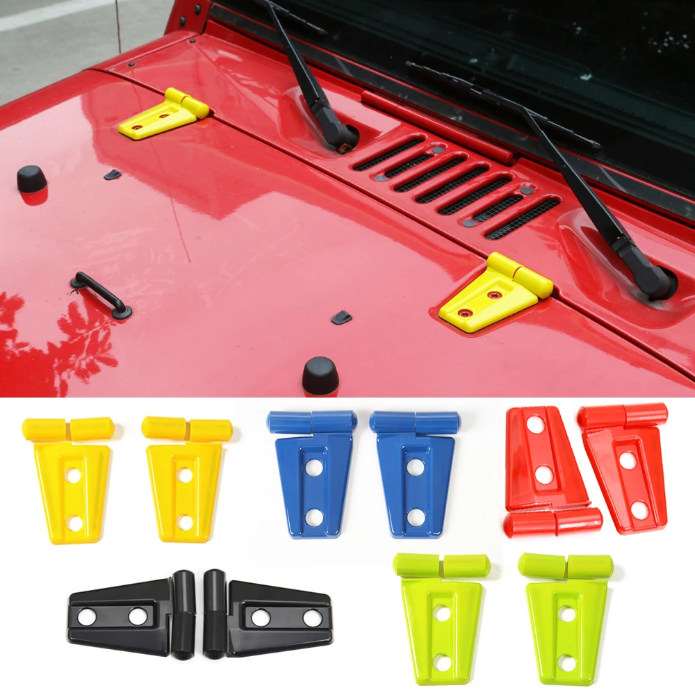 Аксессуары для Jeep Wrangler 2007-2016 оболочка петли капота двигателя из АБС-пластика