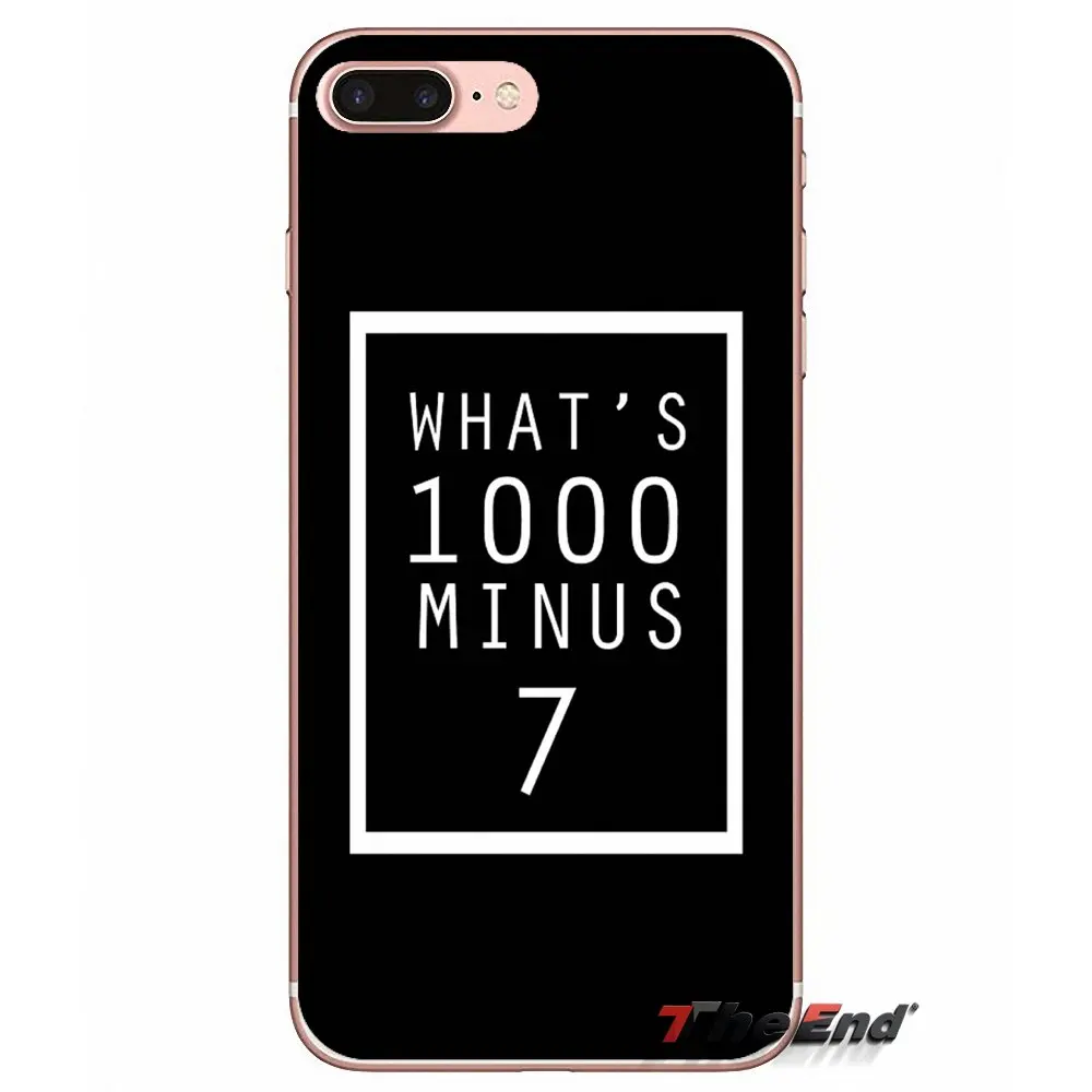 What's 1000 минус 7 tokyo ghoul Quote чехол для Samsung Galaxy S3 S4 S5 MINI S6 S7 edge S8 Plus Note 2 3 4 5 Grand Core Prime|case