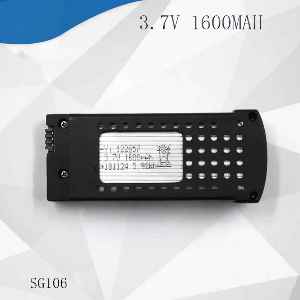 SG106 3,7 V 1600mAh RC Дрон Lipo батарея RC Дрон запасные части Аксессуары для SG106 RC Дрон Квадрокоптер