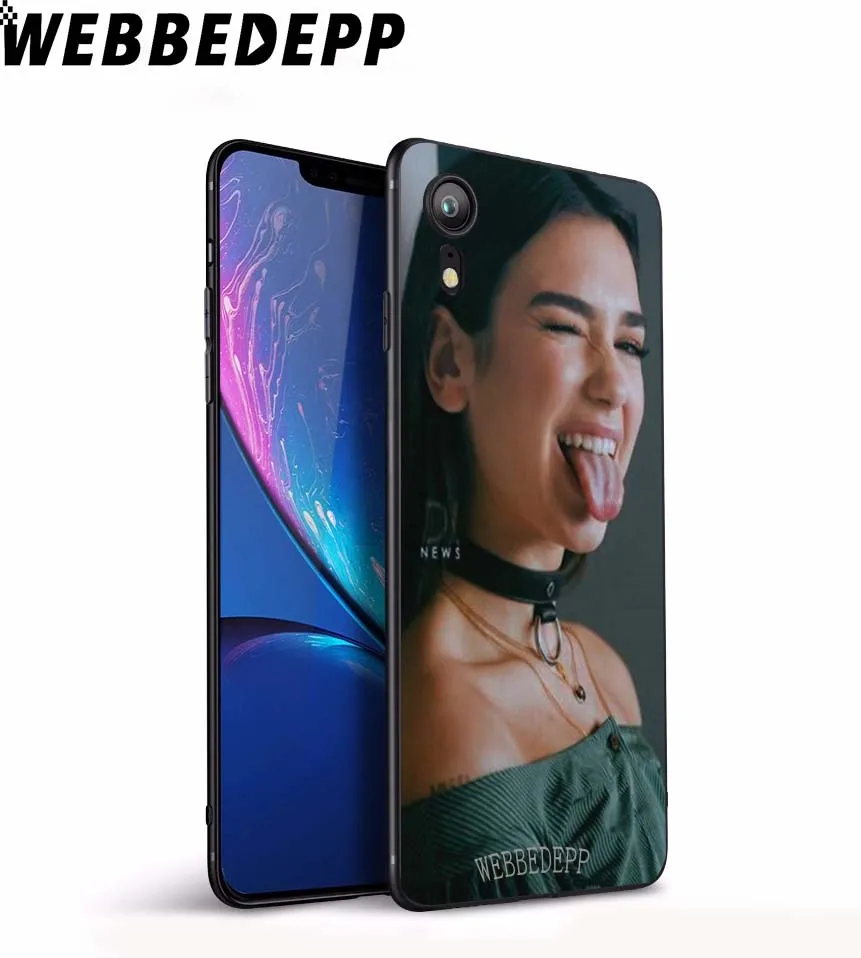 Мягкий чехол WEBBEDEPP Dua Lipa для iPhone 5 5S 6 6S 7 8 Plus X XS 11 Pro MAX XR