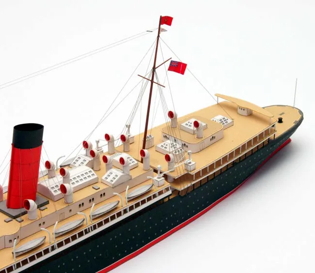 Paper Model Ship Canada Cunard liner MAURETANIA simulation toys 1:400 scale 60CM Long 3d puzzles handmade decoration papercraft | Игрушки и