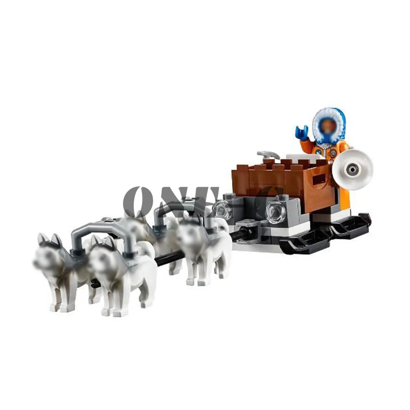 Совместимость с legoinglys City 60036 строительные блоки 10442 783 шт кирпичи Arctic Base Camp фигурки