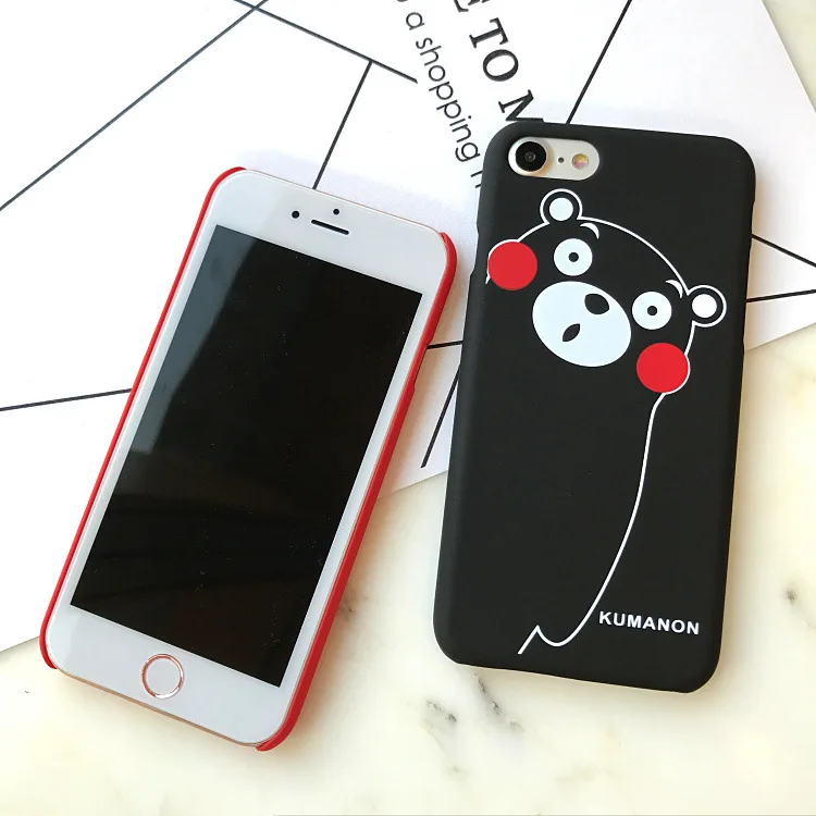 Аниме милый медведь kumamoto корейский чехол для телефона iPhone 5 5S SE 6 S Puls 7 8