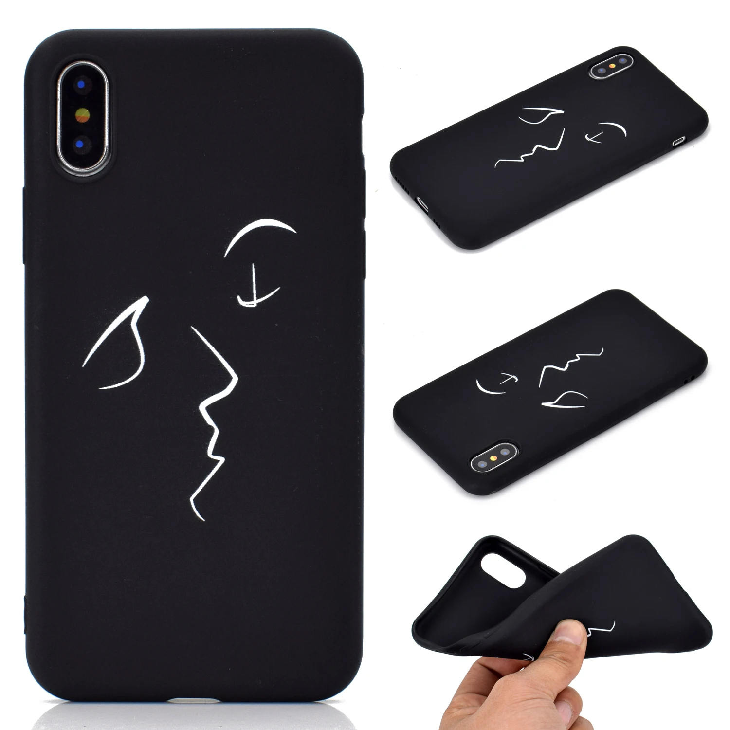 Чехол для iphone 7 X XR XS Max Kiss чехол с изображением котов 6 S 8 Plus Мягкий из ТПУ |