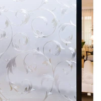 tinted 3d no glue static decorative privacy window films for glass self adhesive film heat flower sunshade control anti uv