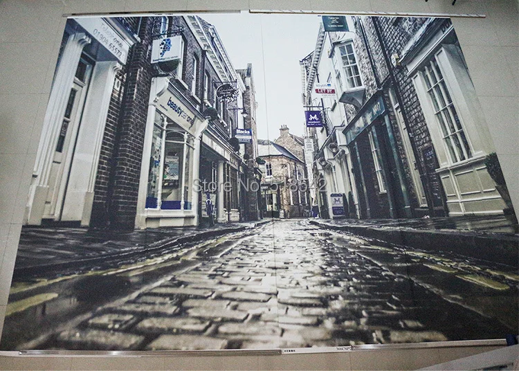 Пользовательские 3D фото обои европейских ретро ностальгия City Street View росписи Повседневное ресторан-бар Гостиная нетканые обои