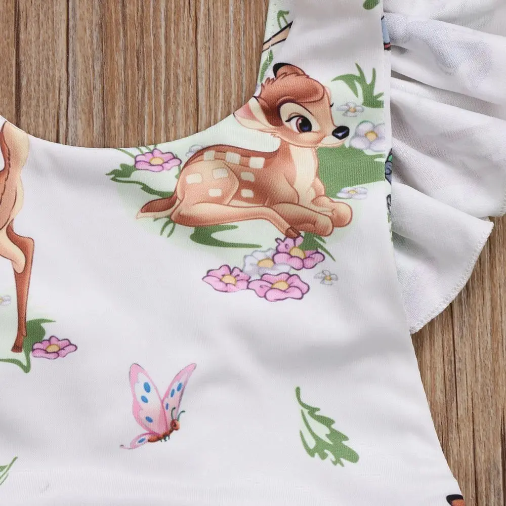 Pudcoco/Одежда для новорожденных и маленьких девочек хлопковый костюм с круглым
