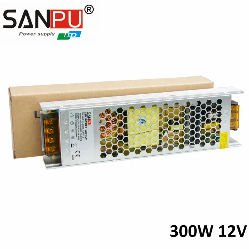 12 V 25A источник питания sanpu светодиодная Плата дисплея новое поступление CE RoHS 300 W 12 V импульсный источник питания AC175-240V к DC 12 V