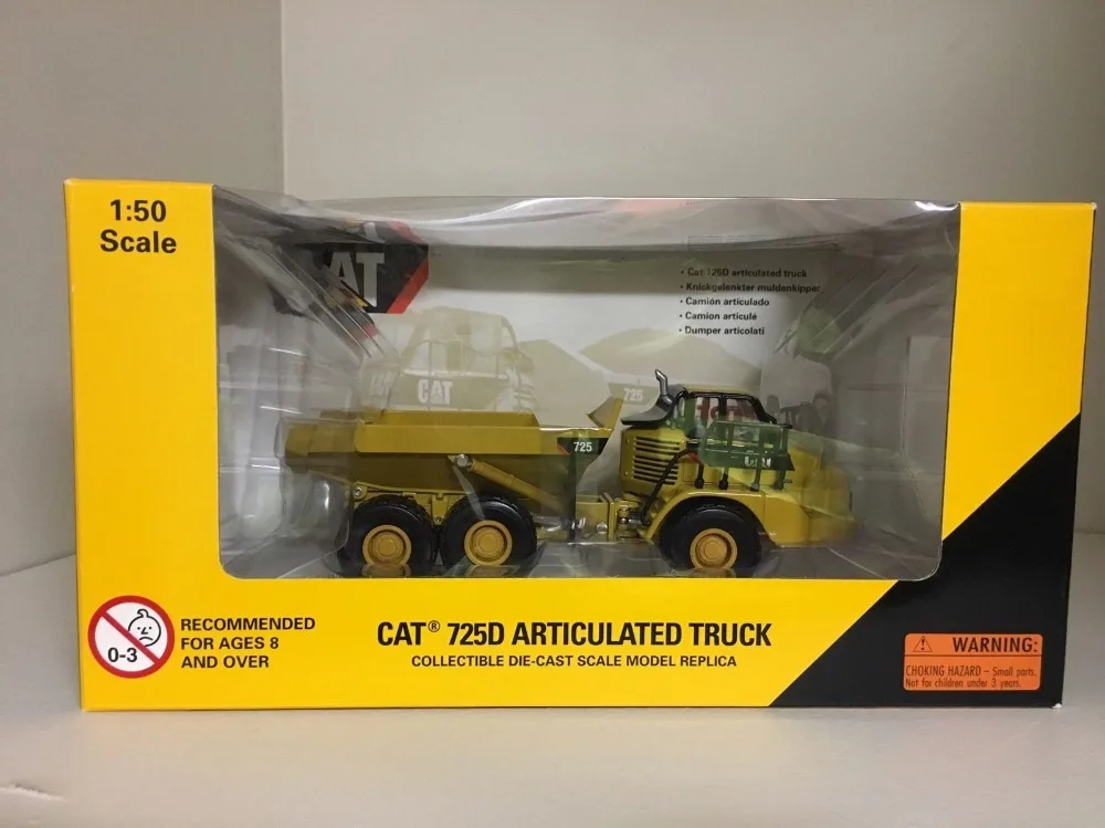 Norscot 1:50 Caterpillar CAT 725 Articulated Dump Truck Engineering Machinery Diecast Toy Model 55073 for Collection Decoration | Игрушки и