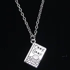 20 штук, новое модное ожерелье 17x11 мм кулинарная книга по рецепту кухня Подвески Короткие Длинные женские и мужские Colar, подарок, ювелирное изделие колье-чокер