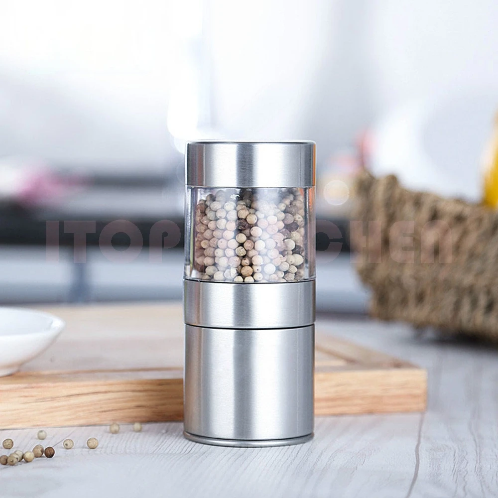 Мельница для соли и перца из нержавеющей стали GZZT стандартная банка специй