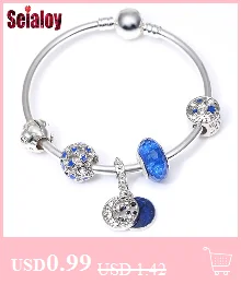 SEIALOY модный серебряный цвет мультфильм Микки Минни Любовь бусины бренд браслеты для женщин бисером Шарм для браслета, украшения в подарок