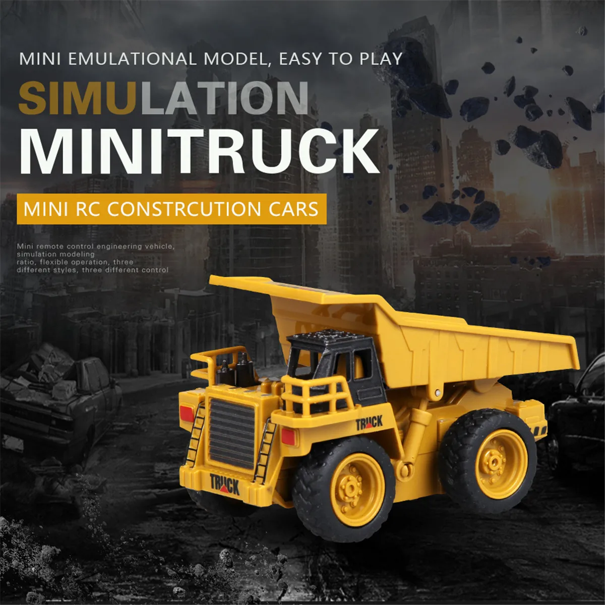 Мини-игрушка RC Truck самосвал автомобили детский экскаватор кран бульдозер дистанционное управление электрические игрушки модели инженерных транспортных средств