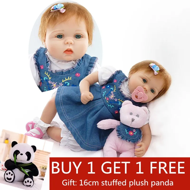 Reborn Dolls 55 см силиконовая виниловая Кукла Baby Doll Реалистичная кукла игрушка для