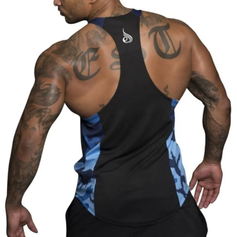Лето Ryderwear топы на бретелях для мужчин хипстер Забавный крутой жилет с буквенным принтом Мужская мода o-образным вырезом повседневная майка камуфляж