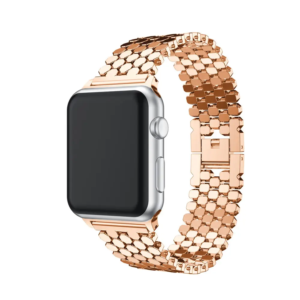 Ремешок из нержавеющей стали для Apple watch звеньевой браслет iwatch 4 3 2 1 series 42 мм 38 с