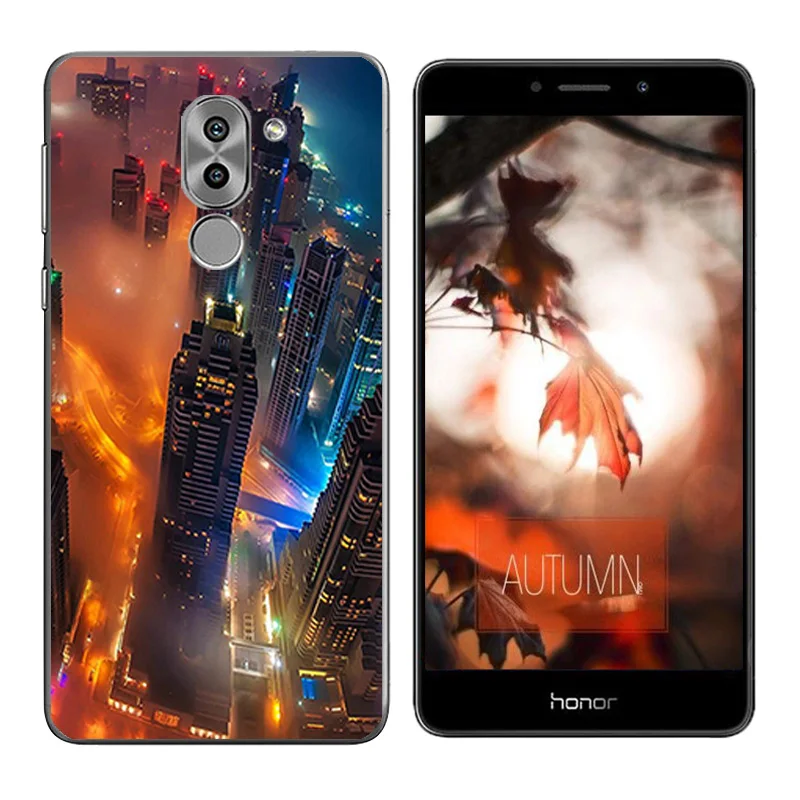 Чехол для Huawei Honor 6X с принтом &quotволны&quot задняя крышка GR5 2017 Чехлы Coque Mate 9 Lite сумки |