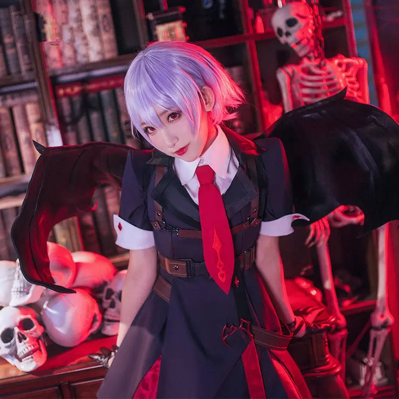 Амин проект Touhou Амина Алая Косплей Костюм Хэллоуин Униформа пальто + юбка галстук