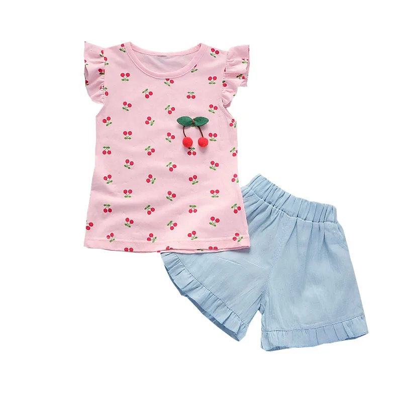 Комплекты одежды для маленьких девочек BibiCola 2 шт. 2018 летняя футболка