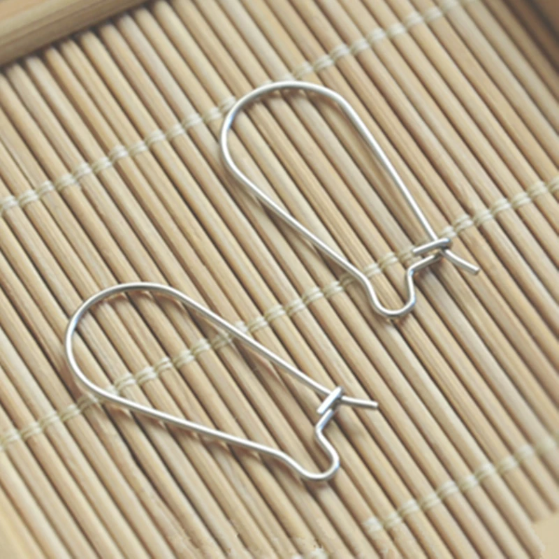 Серьги с застежкой Настоящее серебро 925 пробы серьги-крючки аксессуары