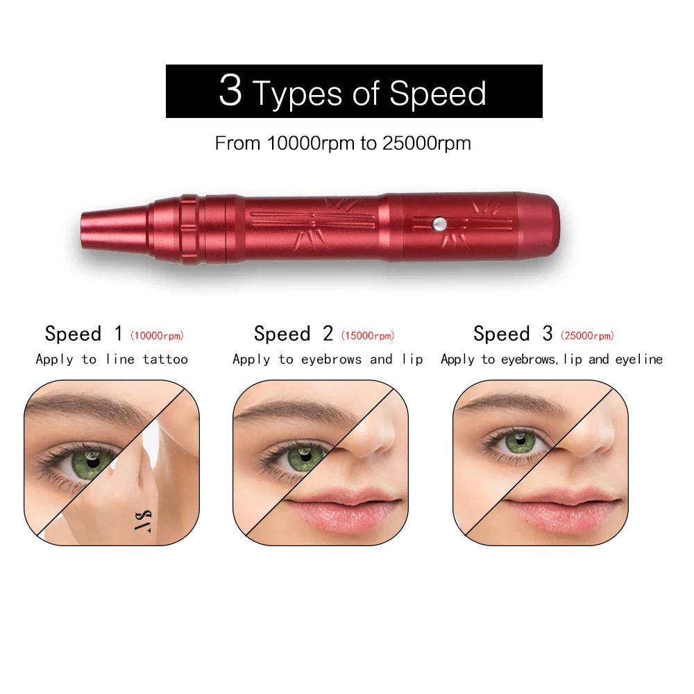 Перманентный макияж машина Татуировка ручка для бровей Microblading Макияж инструмент для татуажа губ подводка для глаз Косметика Mezoroller ручка