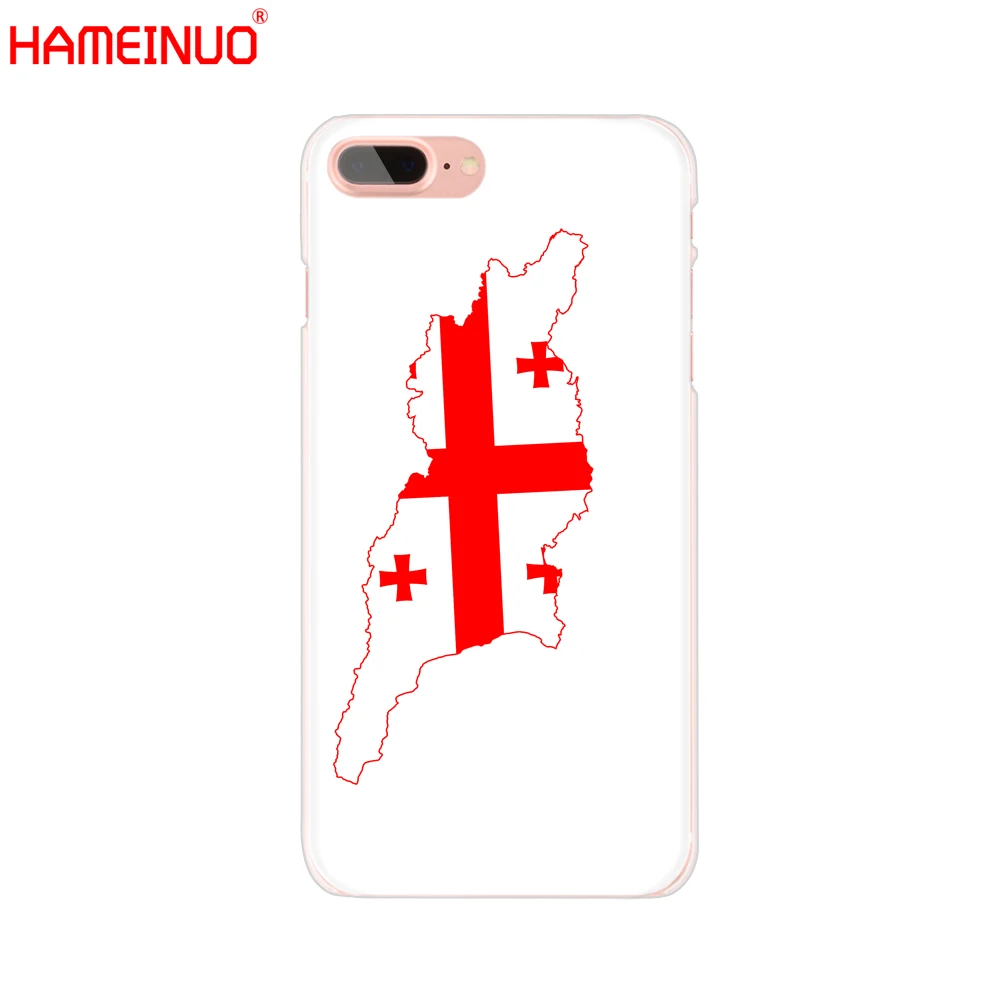 HAMEINUO грузинский Гранж флаг чехол для мобильного телефона iphone X 8 7 6 4 4s 5 5s SE 5c 6s